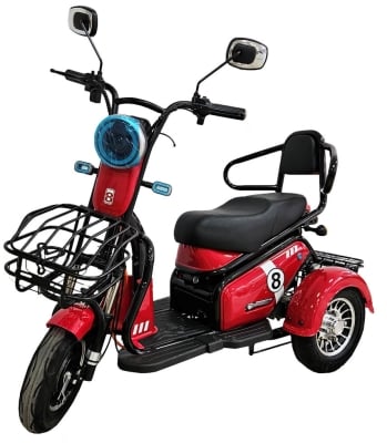 Електрическа триколка за възрастни, EMDE-electric, SL01, 600W, 48V, 20Ah, двуместна