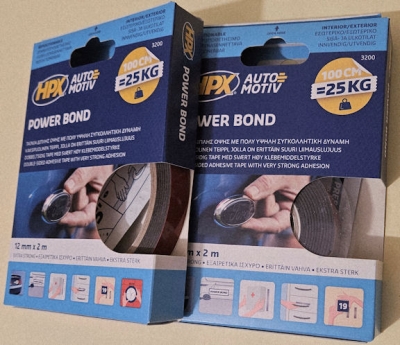 , , Двойнозалепваща лента за външни условия, HPX антрацит 12mm, 2m