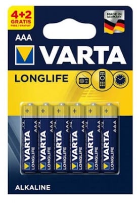 Батерия VARTA AAA-LR03/1,5V ALKAL LONGLIFE