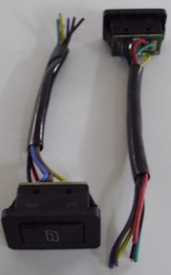 Бутон . 5PIN ЗА АВТО СТЪКЛА ASW21D 12V