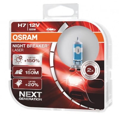 Автомобилна лампа OSRAM H7 12V/55W - Night Breaker Laser Next Gen , PX26D 