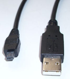 Кабел . компютърен USB.M--USB.-> mini B 4 pin