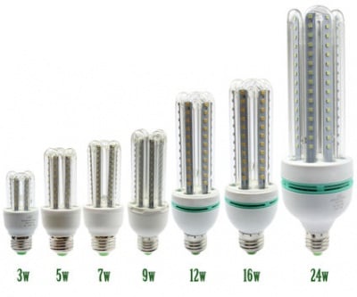 Лампа . LED крушка U-type E27 -12W  220V Светодиодна