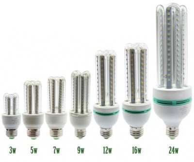 Лампа . LED крушка U-type E27 -7W  220V Светодиодна