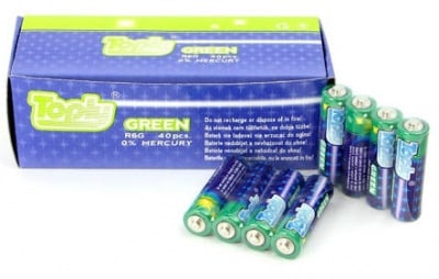 Батерия . AA R6G  TOPLY GREEN / 1,5V