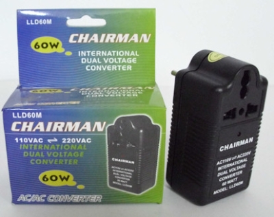 Адаптор,  , AC-AC трансформатор, 220/240V - 110/120V, 60W