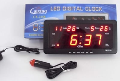 Часовник  . Дигитален LED диоден с термометър CX-2158 / 1018