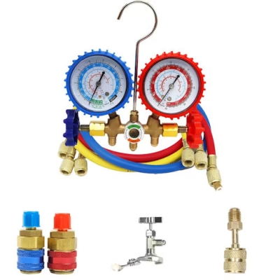 , , Заряден манометричен комплект JFB25 за фреон R12/R22/R502/R134а
