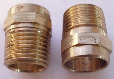 . . Бронзов, месингов преход 22х1/2" мъжки