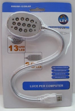 . . Компютърна лампа 13/28LED на USB