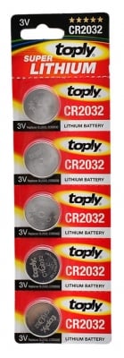 Батерия . CR-2032 3V TOPLY
