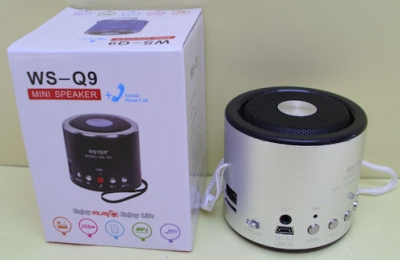 Тонколона,   , WS-Q9 - Мини висоговорител с радио и МР3 плейър  Bluetooth