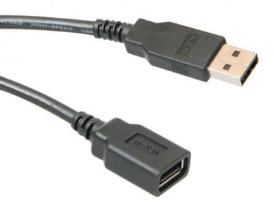 Кабел . USB 2.0 AM / AF  -3M