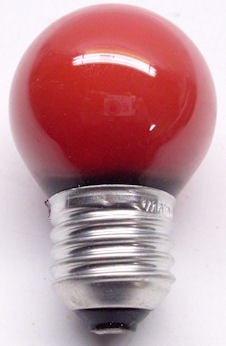 Лампа . 220V E27 Свера 25W  Червена