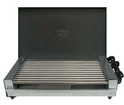 Електрическа скара,  , 1600W, емайл с капак, 12 тръбни нагреватели от неръждаема стомана