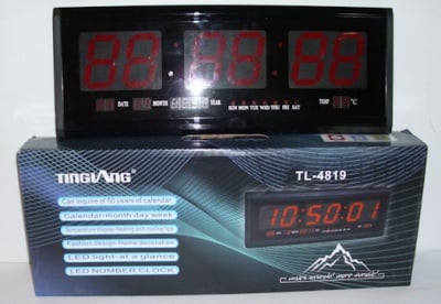 Часовник  . Дигитален LED диоден с термометър TL-4819