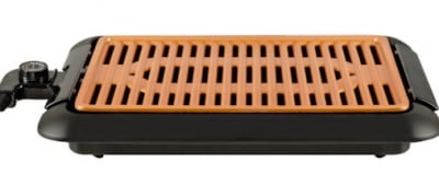Електрическа скара HAUSBERG HB 537, 1250W, 23x36 см, Бездимна и незалепващо покритие