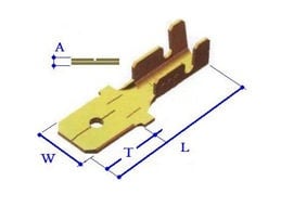 . . Кабелна обувка - мъжка  W-6,3MM TKS1327