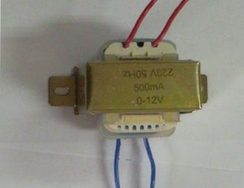 Трансформатор . 220/2X12V 0,5A