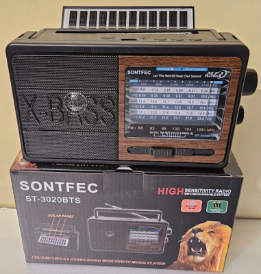 Радиоприемник,  , Bluetooth, Многофункционлано радио, музикална уредба, МР3 плейър, ST-3020BTS с фото панел