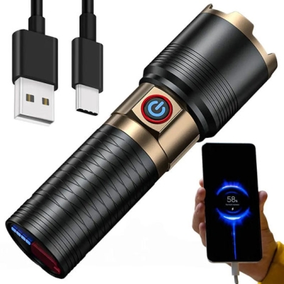 Прожектор,  , Мощен LED фенер, акумулаторен с функция за захранване, CB-X53 