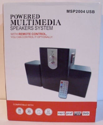 Компютърни тонколони  . MSP2004 USB Мултимедийна система  USB flash и SD card MP3