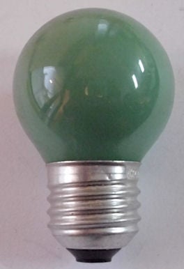 Лампа . 220V E27 Свера 40W  Зелена