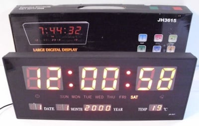Часовник  . Дигитален LED диоден с термометър JH-3615