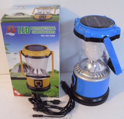 Прожектор,  , Фенер - акумулаторен SH-9208 -Мултифункционална лед соларна лампа за къмпинг