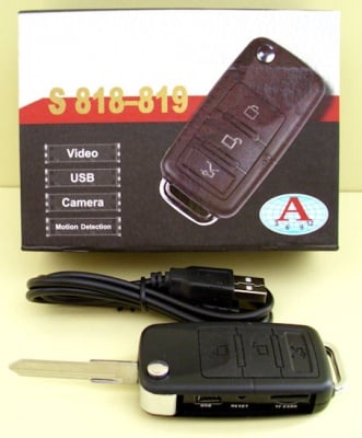 . . Шпионска камера авто ключ S818-819