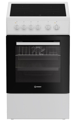 Готварска печка,  INDESIT I5V8PMW , Бял , Керамични, 50 см.