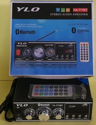 . . Мини стерео усилвател с радио SN-777BT Bluetooth USB 