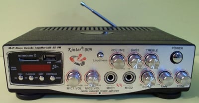 . . Домашен усилвател с радио и USB KINTER-009