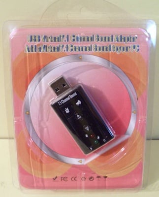 . . USB - Външна карта за звук 7.1 канала