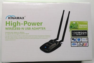 . . USB Wireless Lan 802.11N High Power Adapter w/ 2 Antenna - 2T2R (300Mbps) 