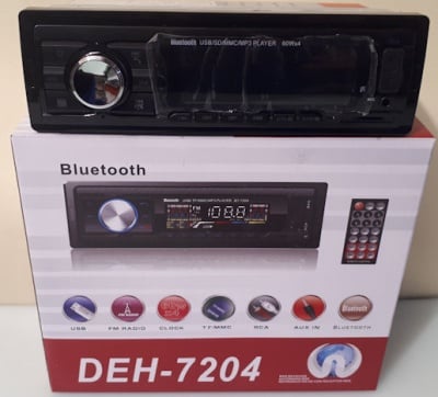 Авто радио . MP3 плеър DEH-7204, Bluetooth - Чете от USB, SD или MMC карта