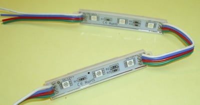 . . Светодиодна LED лента - 12V / - 3 RGB цветна