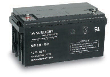 Акумулатор SUNLIGHT 12V 80AH SPA