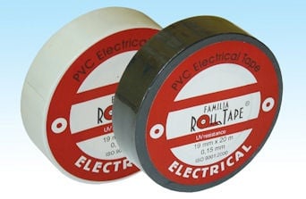 PVC лента, изолирбанд . ROLL TAPE 15mm/10м/0,12mm - Черна