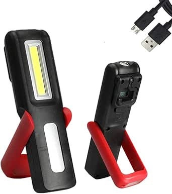 Прожектор,  , COB LED работна лампа, презареждаща се с USB и индикатор за заряд 