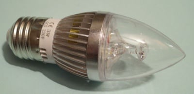 Лампа . LED E27  220V 3W  свещ