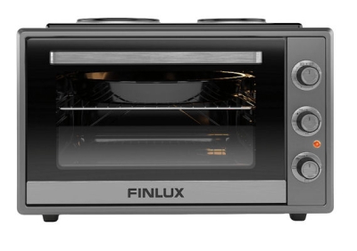 Готварска печка,  FINLUX Мини фурна, FMC-6024BF , 2 ток , Черен 