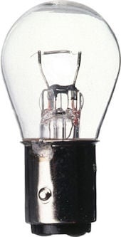 Автомобилна лампа . 12V/21W Бяла с една светлина с равен цокъл