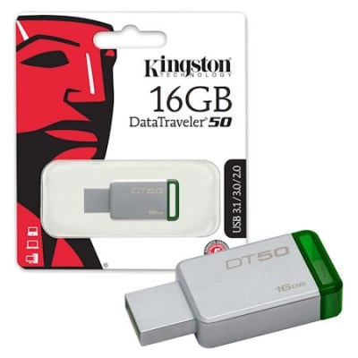 Флаш памет   16GB USB Kingston DataTraveler 50, USB 3.0