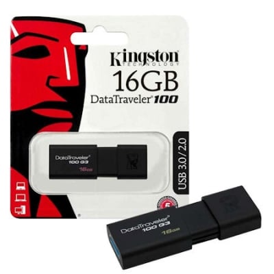 Флаш памет   16GB USB Kingston DataTraveler 100, USB 3.0