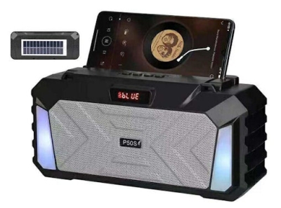 , , Bluetooth P50S, високоговорител със слънчеви панели