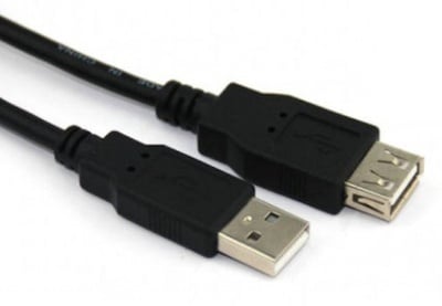 Кабел . USB 2.0 AM / AF  -0,7м.