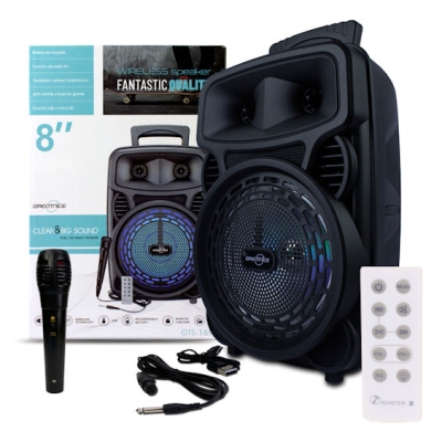 , , Активна караоке Bluetooth тонколона, музикална уредба, 8" субуфер, GTS-1699