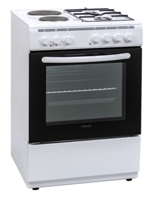 Готварска печка,  FINLUX FXC 622M (ток/газ) , 2 газ 2ток , Бял
