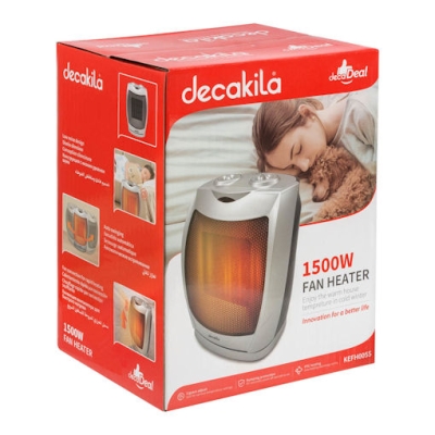 Печка,  DECAKILA вентилаторна керамична  KEFH005S, 1500W 